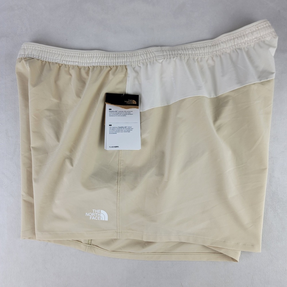 The North Face Women's Athletic Shorts in Cream and White